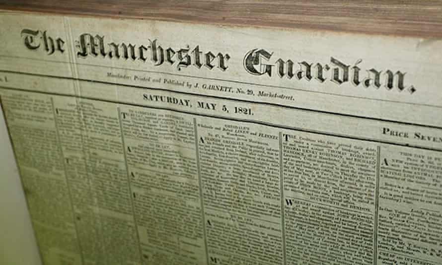 The Manchester Guardian front