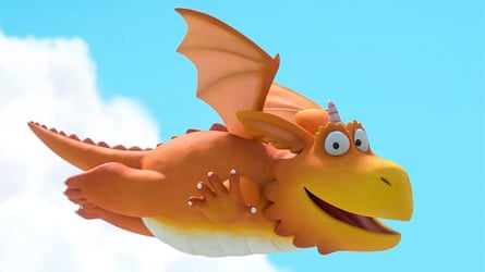 Zog flying in the sky