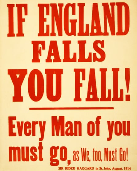 A first world war recruitment poster, 1915.