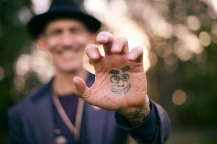 Image of Andy Griffiths tattooed hand