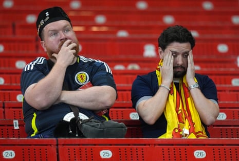 Scotland fans after exiting Euro 2024.