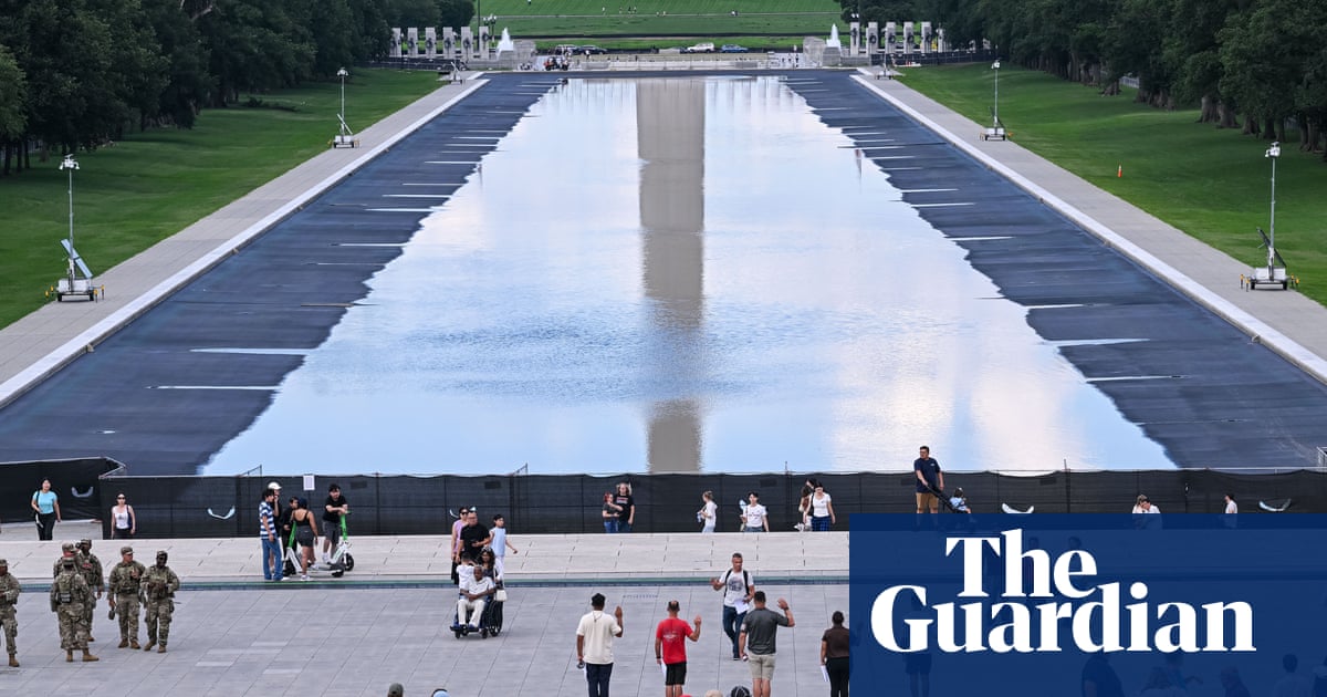 Trump admits reflecting pool makeover was rushed but renews vandalism claim