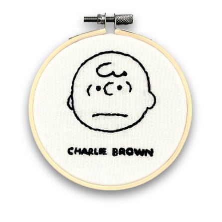 Peanuts Charlie Brown Mini Embroidery Kit Sold by The Crafty Kit Company