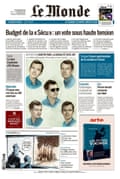 Le Monde front page on Tuesday.