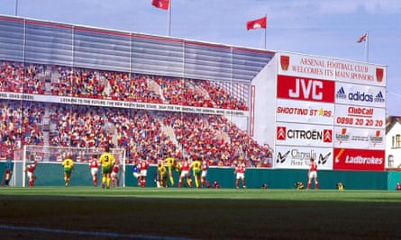 Arsenal take on Norwich City on the opening day of the season in front of a mural in place of the demolished North Bank