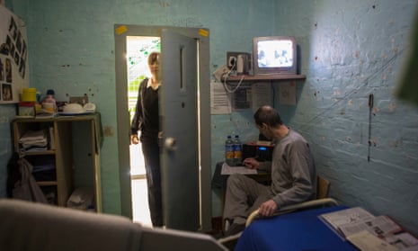 An inmate at HMP Portland, Dorset.
