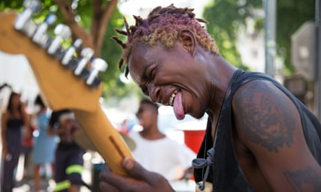 Thulasizwe Nkosi plays in the Soweto punk band TCIFY in Johannesburg.