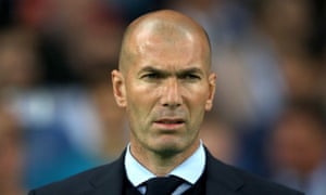 Zinedine Zidane, the Real Madrid manager, at a game