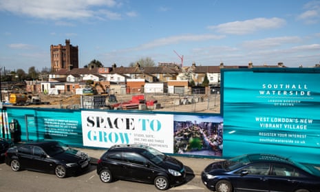 Nearly 4,000 homes are planned for the brownfield site in Southall, west London. 