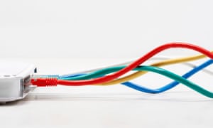 Ethernet cable connections