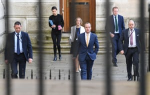 Foreign Secretary Dominic Raab arrives at 10 Downing Street, 7 April