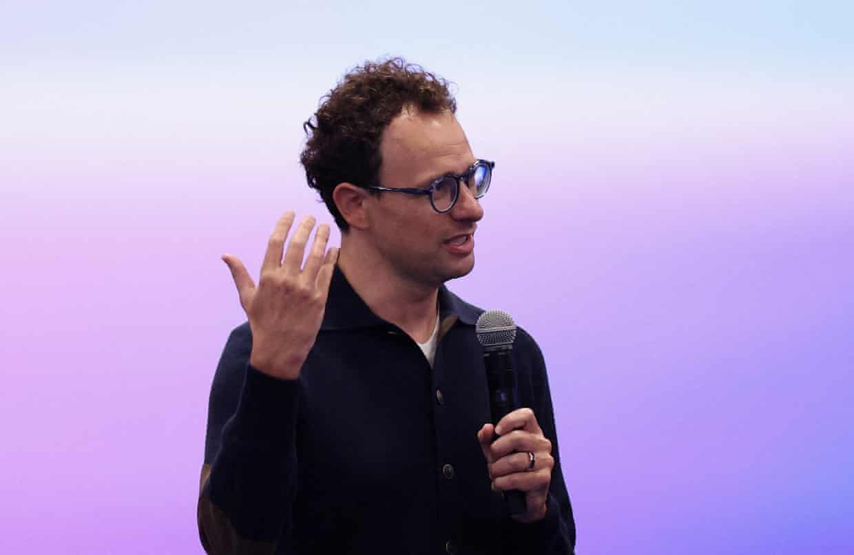 Dario Amodei speaks at Dreamforce 2026 summit in San Francisco, California, in September.