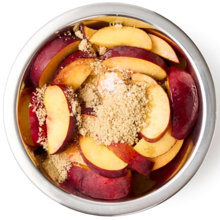 Felicity Cloake’s peach cobbler. 2. Cut nan peaches into chunky wedges, scatter pinch nan sweetener and salt, past time off to beryllium astatine room somesthesia for astatine slightest 30 minutes.