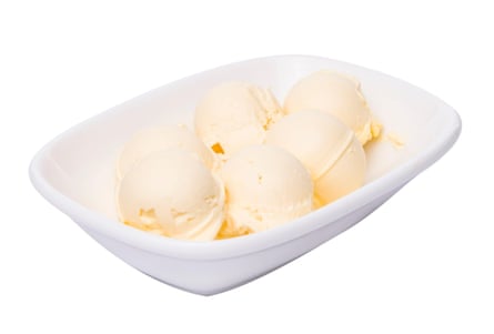 Image of scoops of something white in a bowl