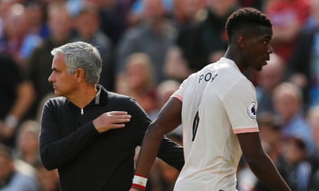 Jose Mourinho substitutes Paul Pogba at West Ham in September 2018, shortly after the midfielder had been stripped of Manchester United’s vice-captaincy.