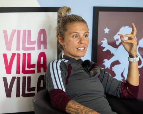 Aston Villa forward Rachel Daley at the club's Bodymoor Heath training ground.
