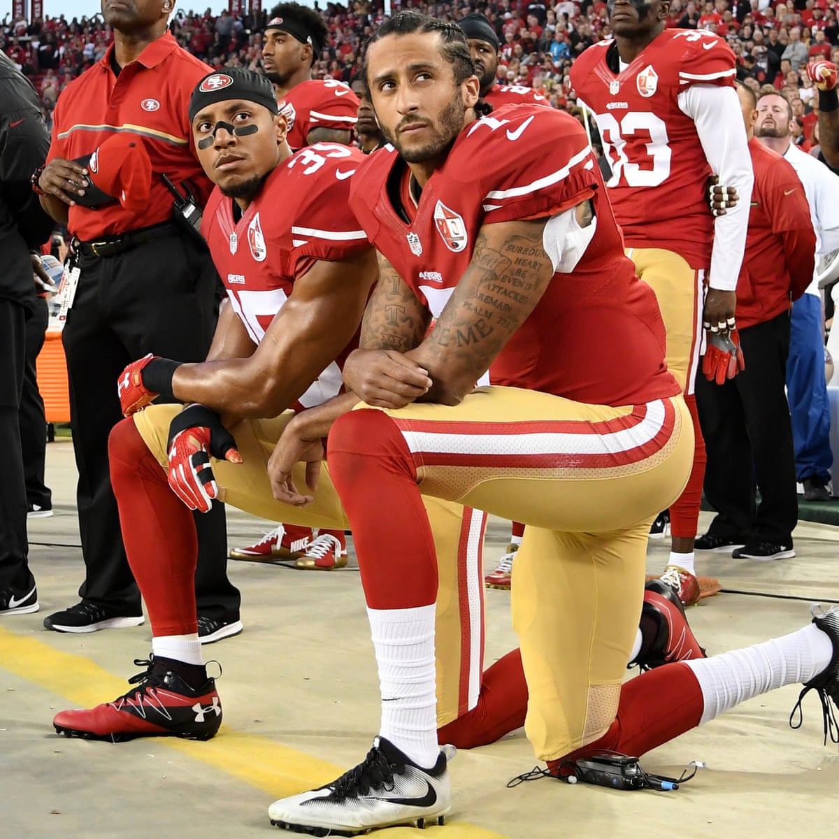 Colin kaepernick kneeling vet