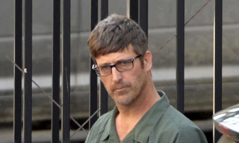 White supremacist Glendon Scott Crawford leaves court in 2013 in Albany, New York.