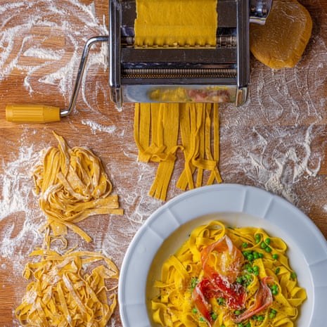 OFM DIY Tagliatelle with peas and parma ham Angela Hartnett Observer Food Monthly May 2020