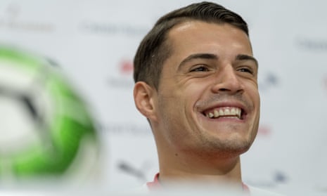 Switzerland’s Granit Xhaka: ‘I don’t know why [the penalty] is such a big topic. I think we should leave it.’