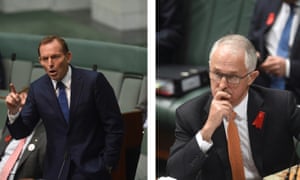 A combined picture of Tony Abbott and Malcolm Turnbull
