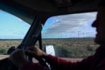 ‘You’re the first hitchhiker I’ve seen in decades,’ Mike tells Aston Brown as they drive through South Australia.