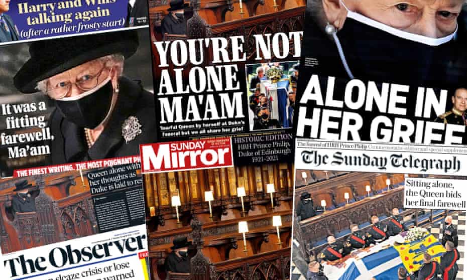 The front pages of some of the UK Sunday papers.