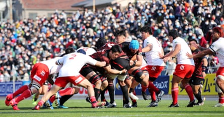 Lupus Toyota Verblitz take on Toshiba Brave Lupus in the Japan Rugby Top League