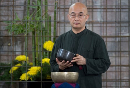 Liao Yiwu after receiving the peace prize of the German book trade in Frankfurt in 2012.