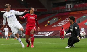 Patrick Bamford slots the ball home for Leeds’ secibd equaliser.
