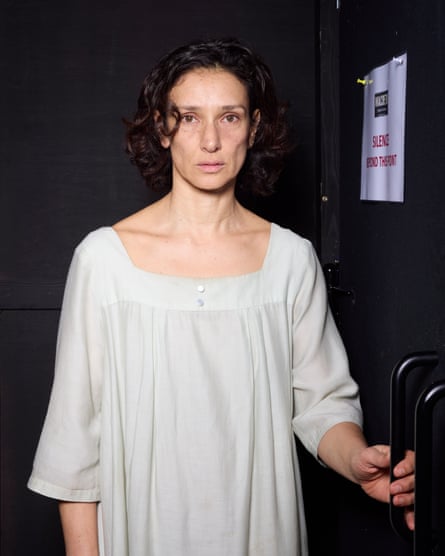 Varma about to go on stage in a night dress