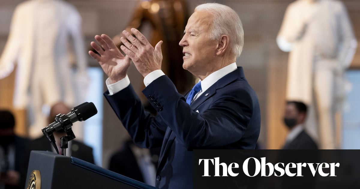 The Observer view on Joe Biden’s Capitol Hill anniversary speech