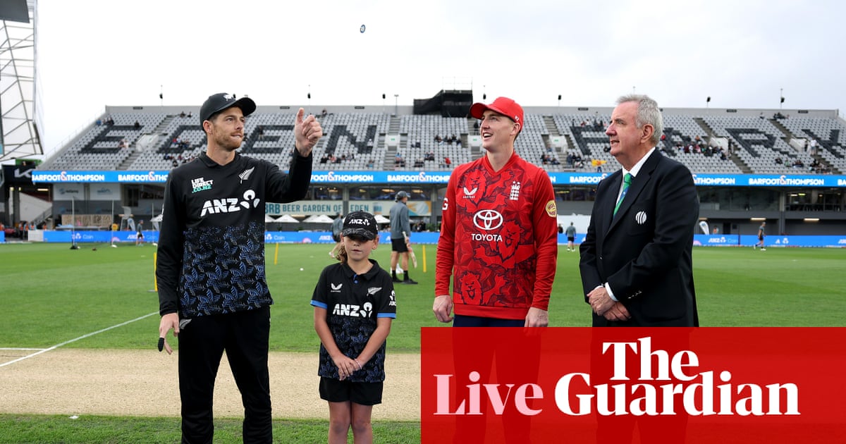 New Zealand v England: third and final men’s T20 – live