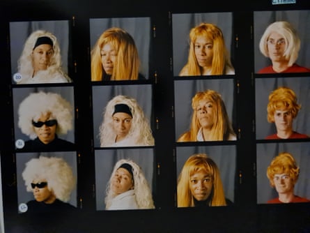 A contact sheet from Joy Gregory’s The Blonde.