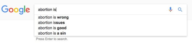 Google abortion