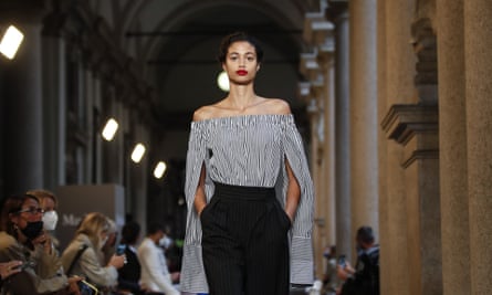 Subdued hues at the Max Mara show in Milan.