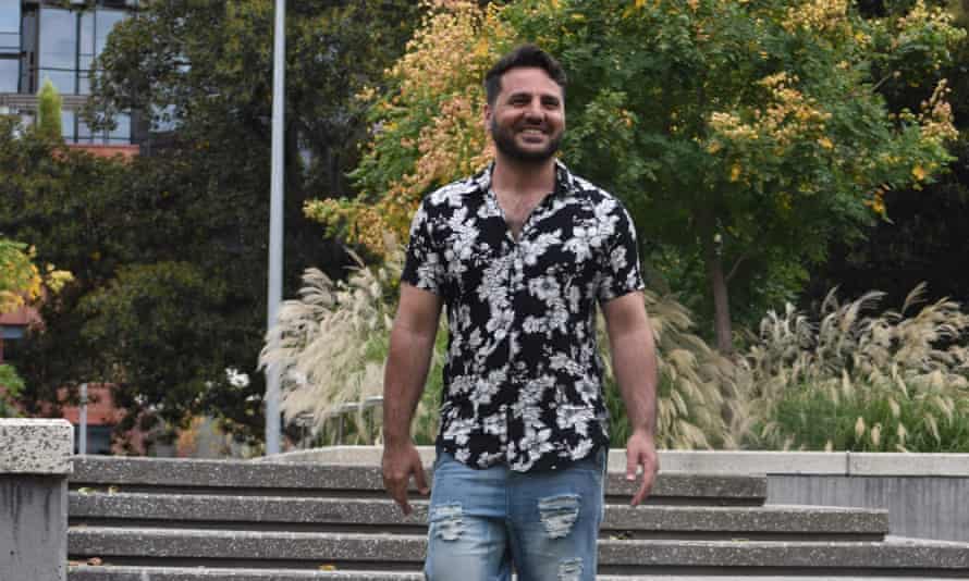 Refugee and writer Mardin Arvin in Melbourne after his release from hotel detention