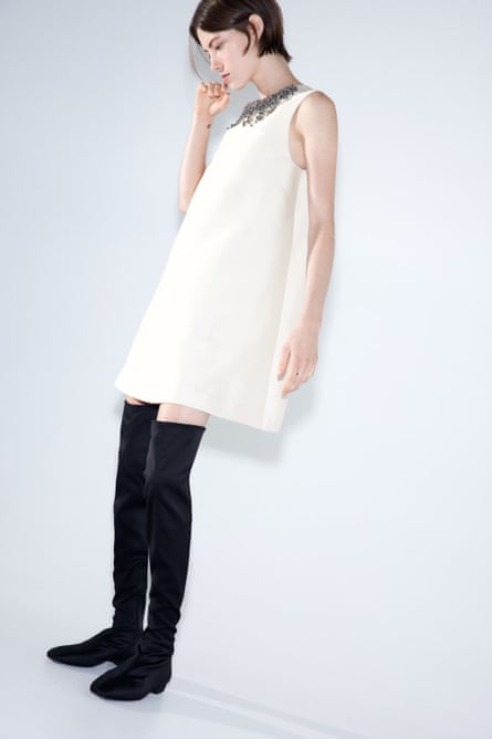 H&M Embellished A-line dress