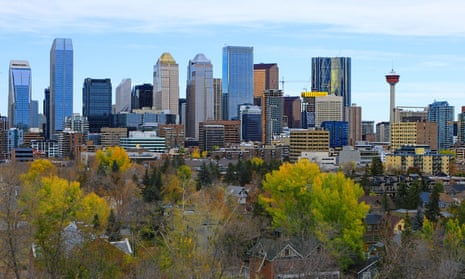 Calgary, the capital of Alberta