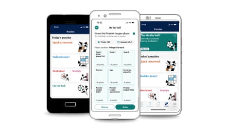 Composite image with On the Ball puzzle prominent