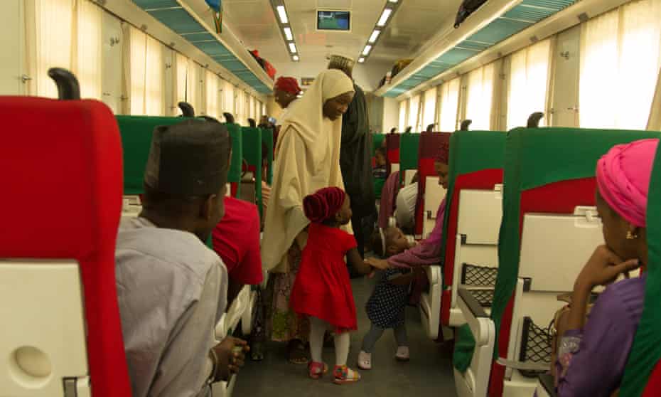 Passengers are making 2,700 railway journeys  a week on the new line between Kaduna and Abuja which opened in July 2016.