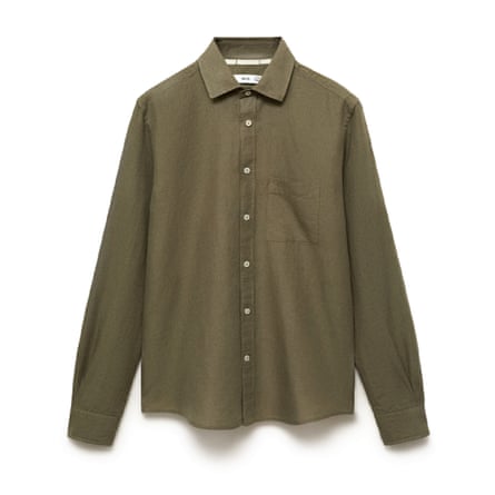 Mango Pocket linen shirt
