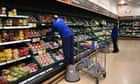 UK inflation falls to two and a half-year low of 3.4% as food pressures ease – business live