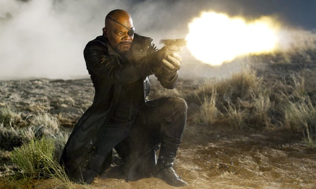 Samuel L Jackson as Nick Fury in Marvel’s 2012 film The Avengers