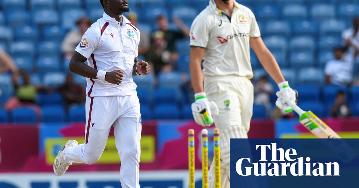 Australian openers fail to fire again after West Indies dismissed for 253