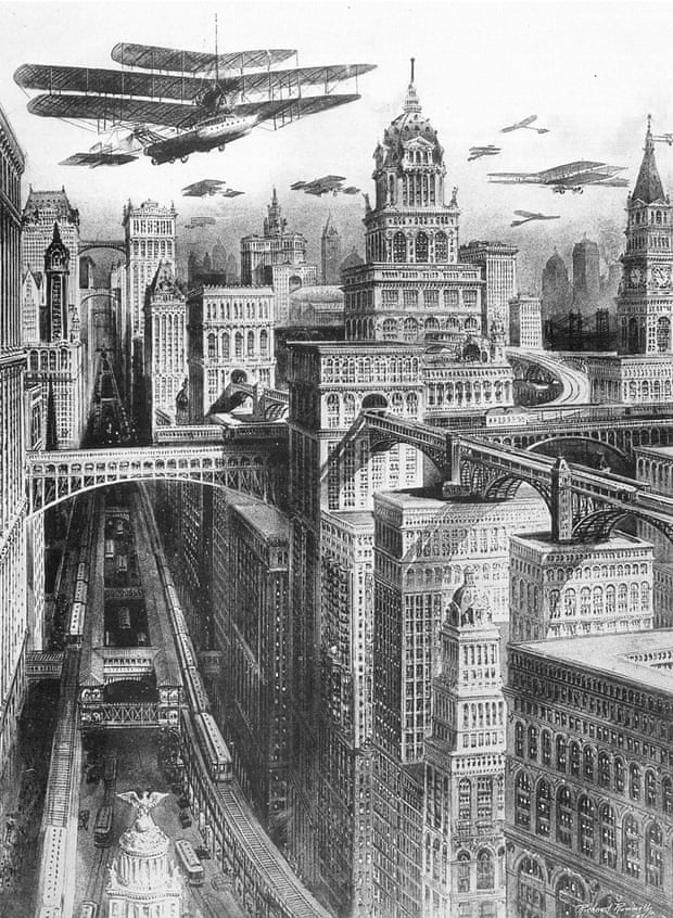 1911 illustration of a future New York