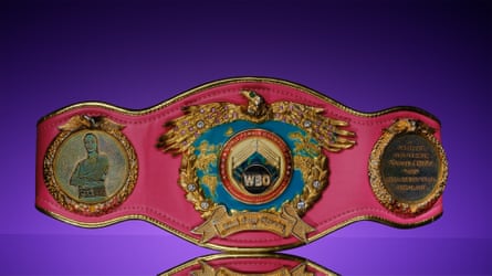 Claressa Shields’s 2019 WBO middleweight campionship belt