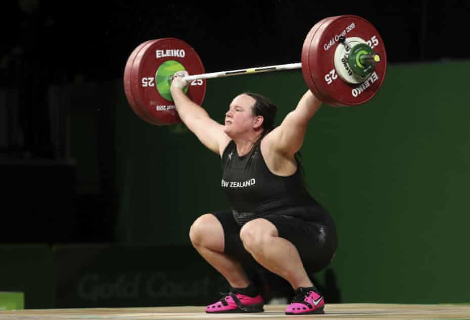 ew Zealand's Laurel Hubbard lifts in the snatch of the women's +90kg weightlifting final at the 2018 Commonwealth Games on the Gold Coast, Australia