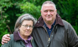 Clare and Dave Edwards from Durham, who claim they saw Dominic Cummings in Houghhall Woods on the southern outskirts of the city on 19 April.