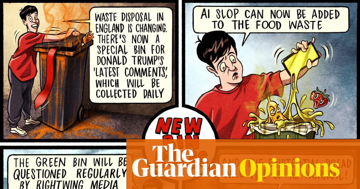Ben Jennings on changes to bin collections in England – cartoon